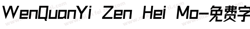 WenQuanYi Zen Hei Mo字体转换
